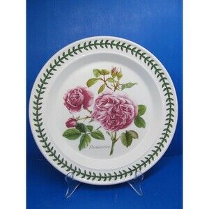 Portmeirion Botanic Roses Portmerion Rose 10 1/2" Dinner Plate VGC Read Descrip